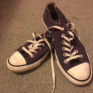 Purple converse sneakers